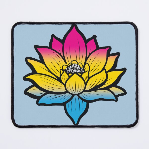 Item preview, Peaceful Pansexual Pride Flag Lotus, Pan Pride Design designed and sold by Travelslightly.