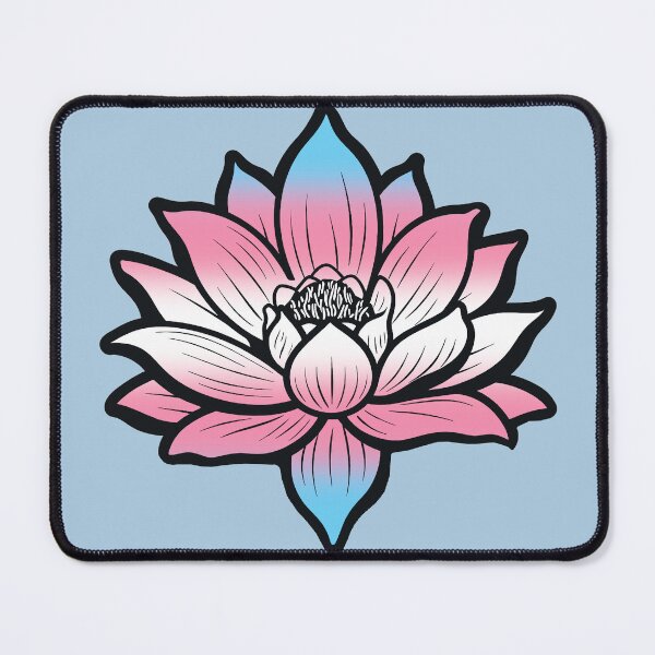 Item preview, Peaceful Transgender Pride Flag Lotus, Trans Pride Design designed and sold by Travelslightly.