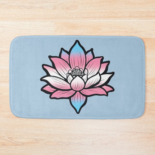 Item preview, Peaceful Transgender Pride Flag Lotus, Trans Pride Design designed and sold by Travelslightly.