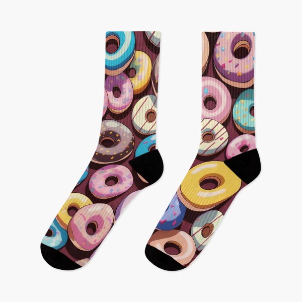 Item preview, Delicious Glazed Donuts Pattern designed and sold by TheArtOfPat.