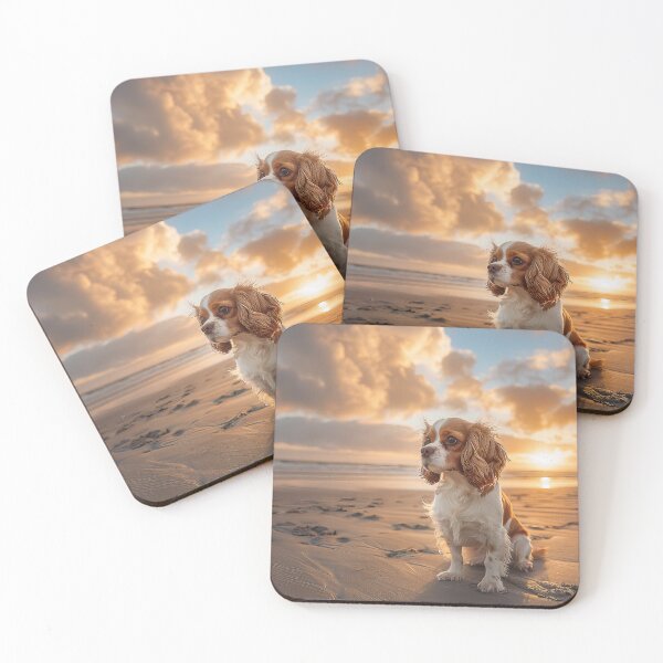 Item preview, Cavalier King Charles Spaniel at Sunset designed and sold by Elisabeth Lucas.