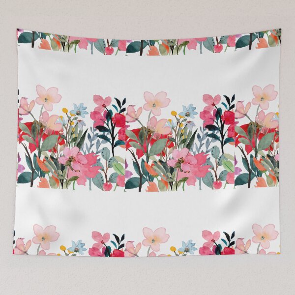 Item preview, Multicolor floral bottom border design designed and sold by PalomaHealing24.