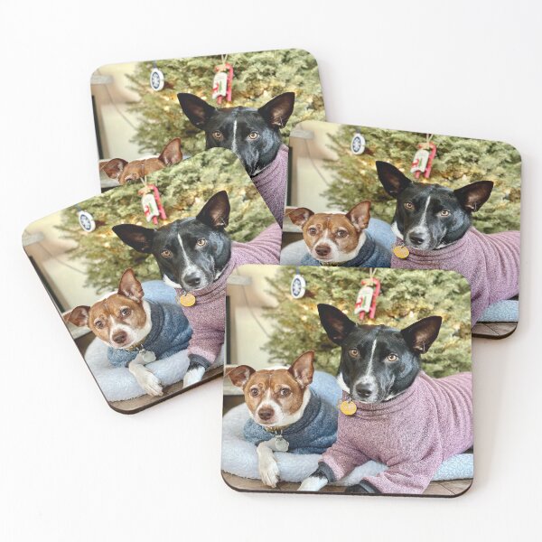 Item preview, Dogs by the Christmas Tree designed and sold by hkt282844.