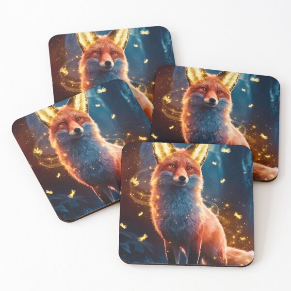 Item preview, Fox Portrait. majestic fox, magical fox designed and sold by FoxVibes.