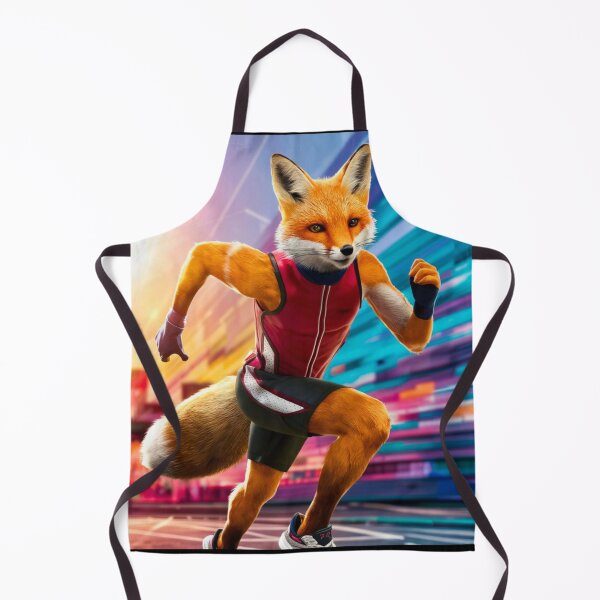 Item preview, Fox Portrait. fox athlete, cinematic fox designed and sold by FoxVibes.