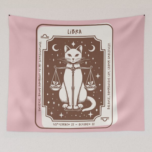 Item preview, Libra Cat. Horoscope and astrology. designed and sold by caracoldepapel.
