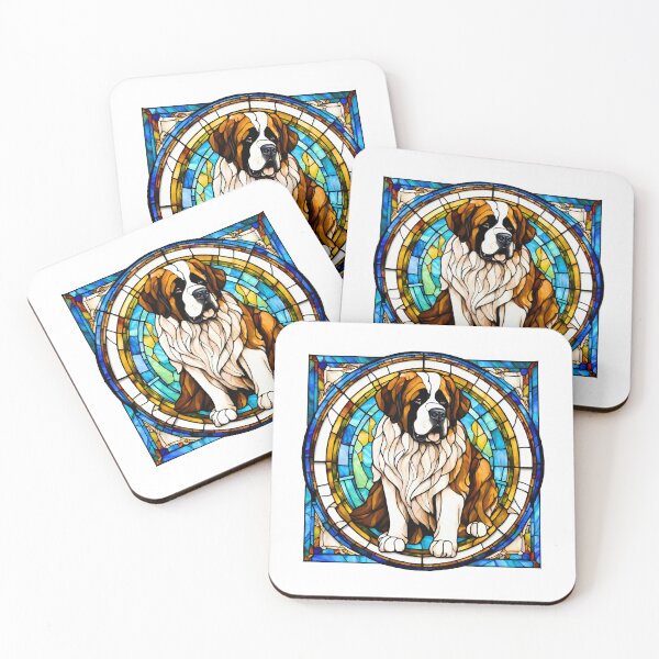 Item preview, Stained Glass Saint Bernard designed and sold by Fredster1966.