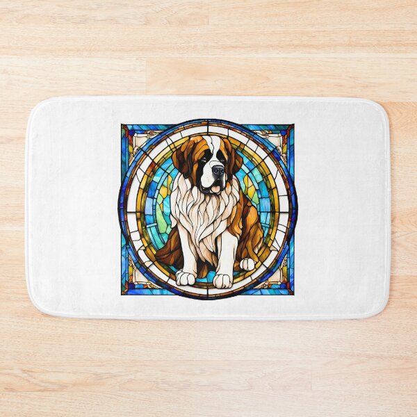 Item preview, Stained Glass Saint Bernard designed and sold by Fredster1966.