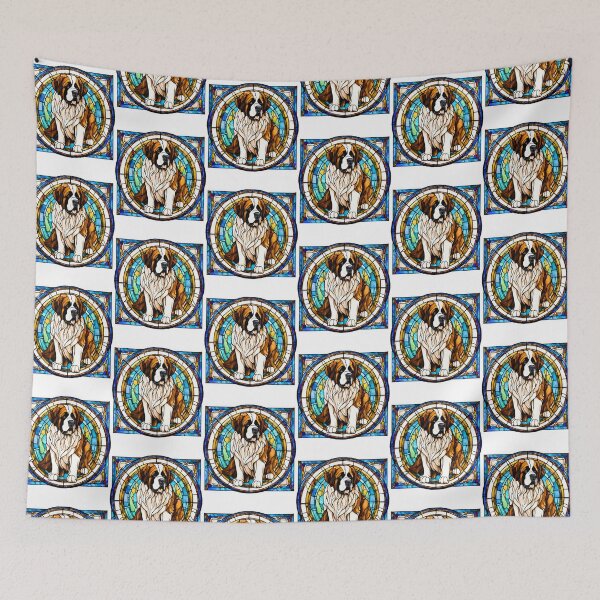 Item preview, Stained Glass Saint Bernard designed and sold by Fredster1966.