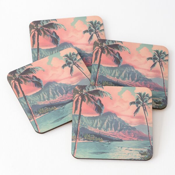 Item preview, Vintage Hawaii Kauai Relaxing Pastel Sunset Peaceful designed and sold by LVTFCOarts.