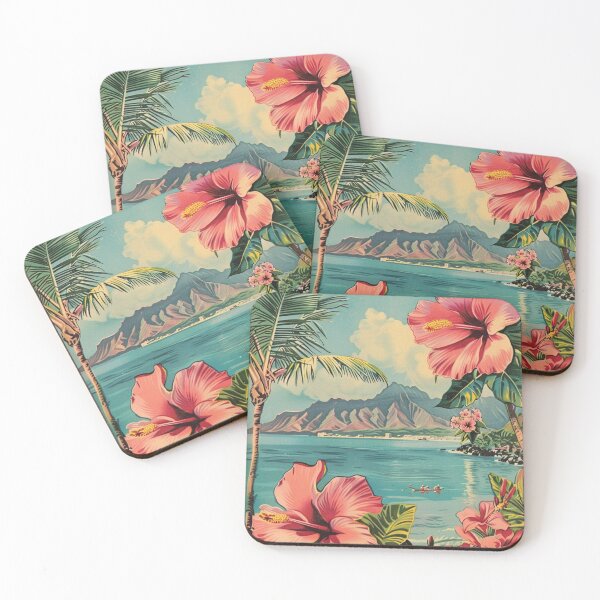 Item preview, Tropical Kauai Hawaii Flowers Mountain View Art designed and sold by LVTFCOarts.