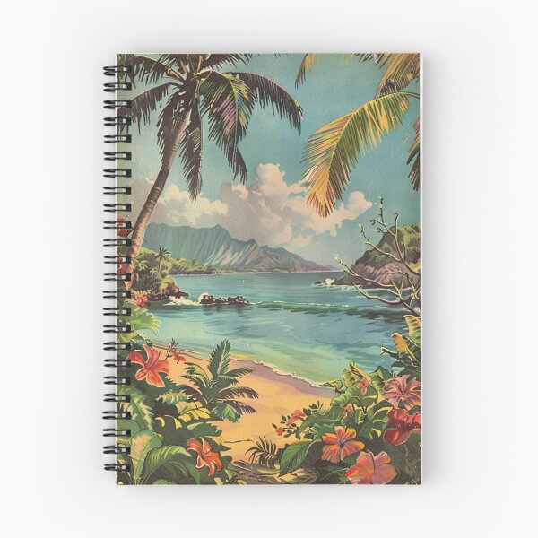 Item preview, Vintage Hawaii Travel Beach Cove Retro 60s designed and sold by LVTFCOarts.