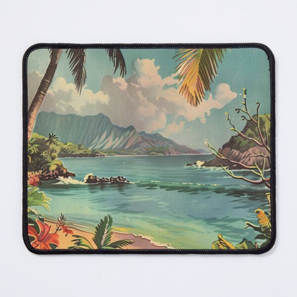 Item preview, Vintage Hawaii Travel Beach Cove Retro 60s designed and sold by LVTFCOarts.