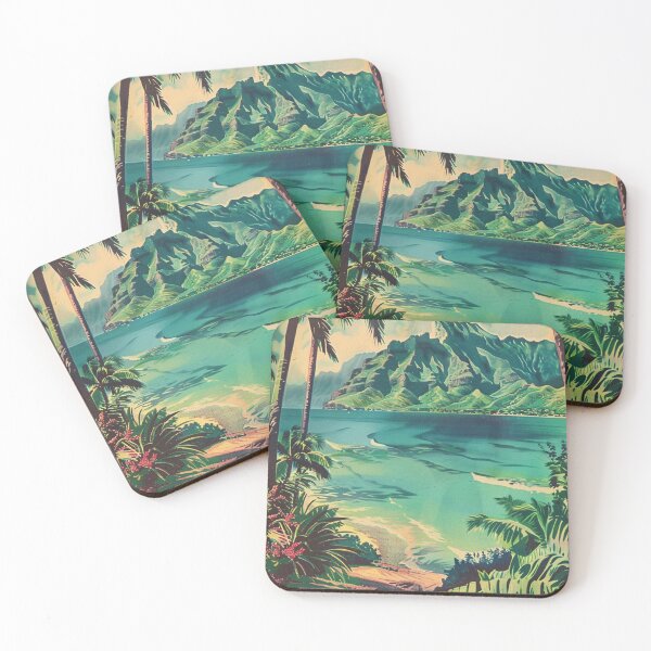 Item preview, Vintage Kauai Hawaii Coast Mountain Ocean View designed and sold by LVTFCOarts.
