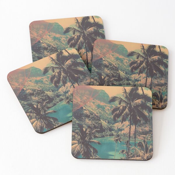 Item preview, Hawaii Island Beach Palm Trees Vintage Retro Art designed and sold by LVTFCOarts.