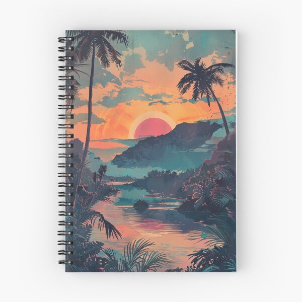 Item preview, Vintage Hawaii Island Sunset Graphic Art designed and sold by LVTFCOarts.