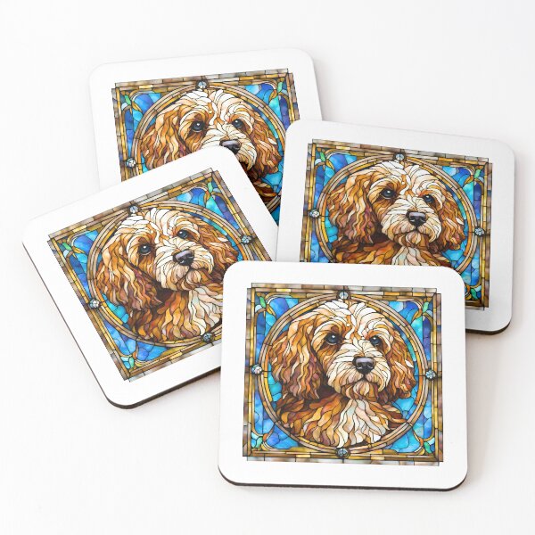 Item preview, Stained Glass Cockapoo designed and sold by Fredster1966.