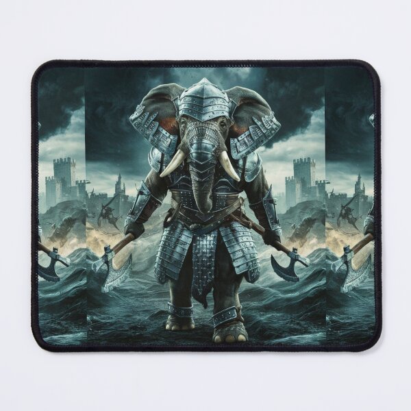 Item preview, Elephant Portrait. battle elephant designed and sold by ElephantVibes.