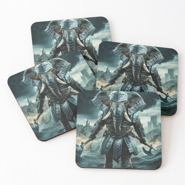 Item preview, Elephant Portrait. battle elephant designed and sold by ElephantVibes.