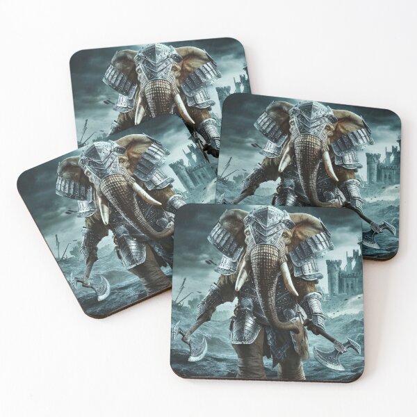 Item preview, Elephant Portrait. battle elephant designed and sold by ElephantVibes.