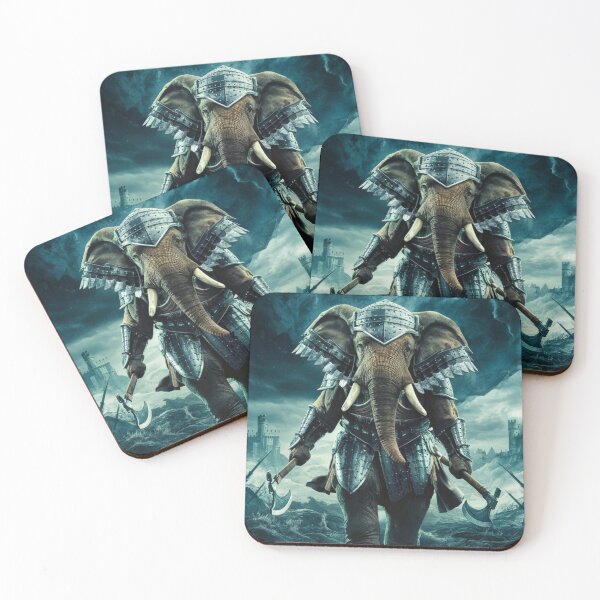 Item preview, Elephant Portrait. battle elephant designed and sold by ElephantVibes.