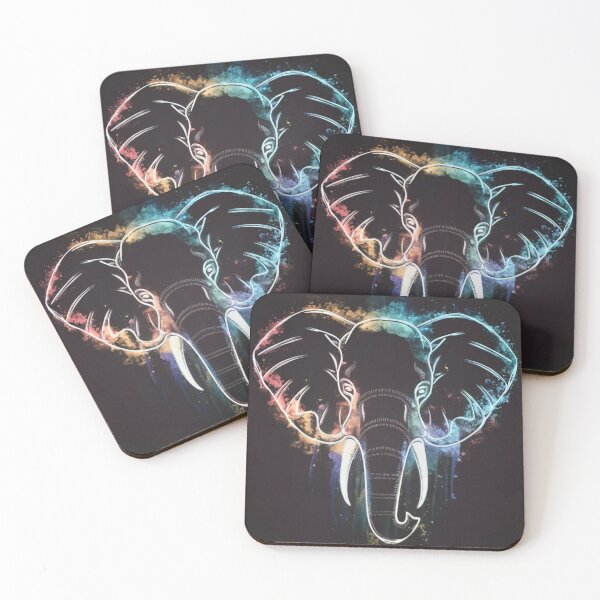 Item preview, Elephant Portrait. celestial elephant designed and sold by ElephantVibes.