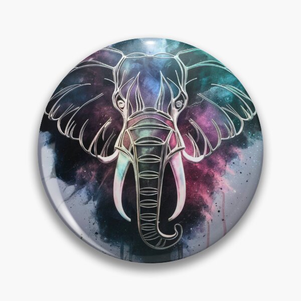 Item preview, Elephant Portrait. celestial elephant designed and sold by ElephantVibes.