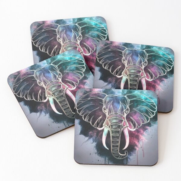 Item preview, Elephant Portrait. celestial elephant designed and sold by ElephantVibes.