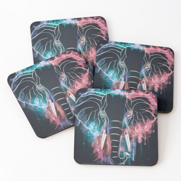 Item preview, Elephant Portrait. celestial elephant designed and sold by ElephantVibes.