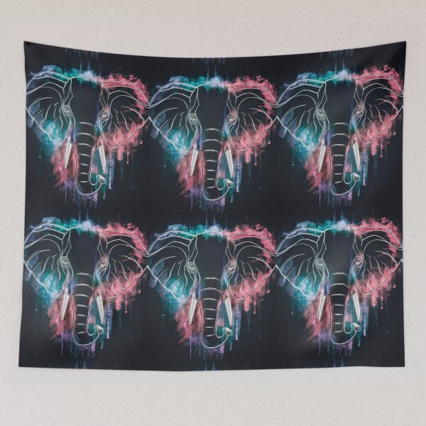 Item preview, Elephant Portrait. celestial elephant designed and sold by ElephantVibes.