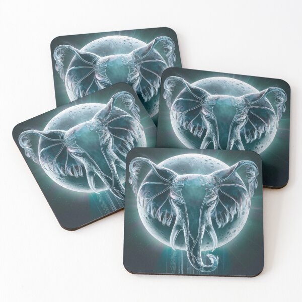 Item preview, Elephant Portrait. celestial elephant designed and sold by ElephantVibes.