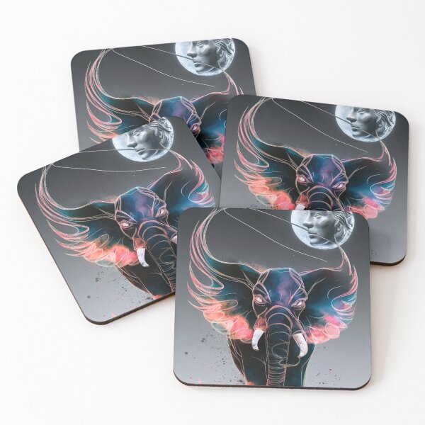 Item preview, Elephant Portrait. whimsical elephant, celestial elephant designed and sold by ElephantVibes.