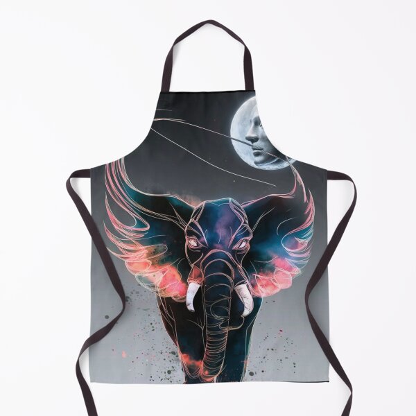 Item preview, Elephant Portrait. whimsical elephant, celestial elephant designed and sold by ElephantVibes.