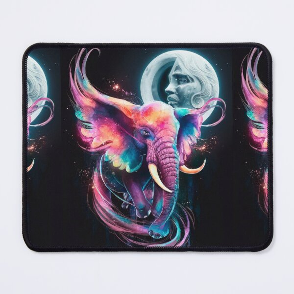 Item preview, Elephant Portrait. whimsical elephant, celestial elephant designed and sold by ElephantVibes.