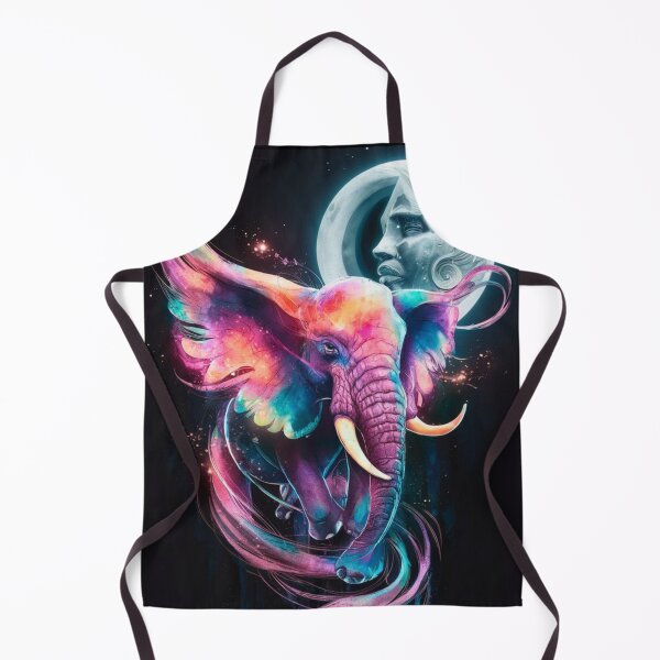 Item preview, Elephant Portrait. whimsical elephant, celestial elephant designed and sold by ElephantVibes.