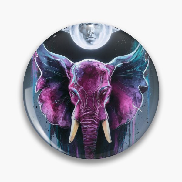 Item preview, Elephant Portrait. whimsical elephant, celestial elephant designed and sold by ElephantVibes.