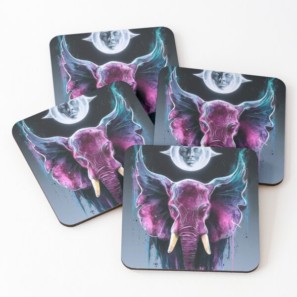 Item preview, Elephant Portrait. whimsical elephant, celestial elephant designed and sold by ElephantVibes.