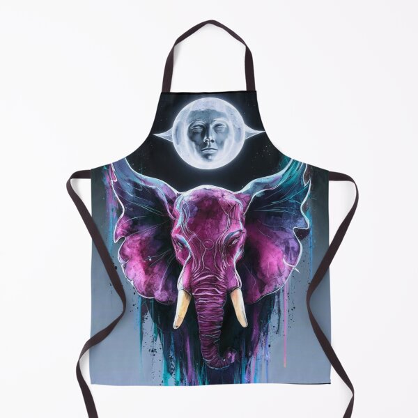 Item preview, Elephant Portrait. whimsical elephant, celestial elephant designed and sold by ElephantVibes.