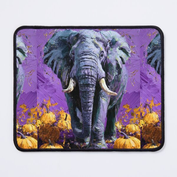 Item preview, Elephant Portrait. oil painting designed and sold by ElephantVibes.