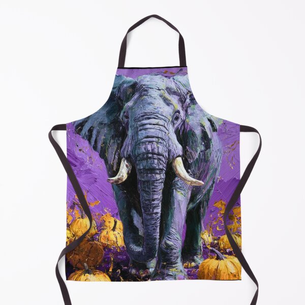 Item preview, Elephant Portrait. oil painting designed and sold by ElephantVibes.