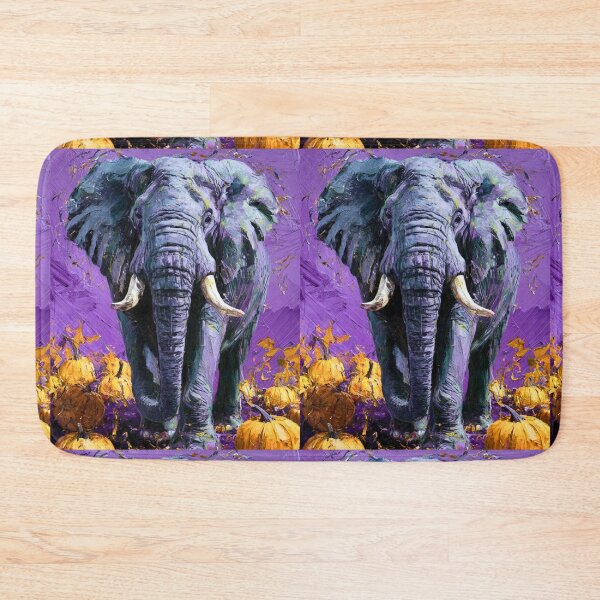 Item preview, Elephant Portrait. oil painting designed and sold by ElephantVibes.