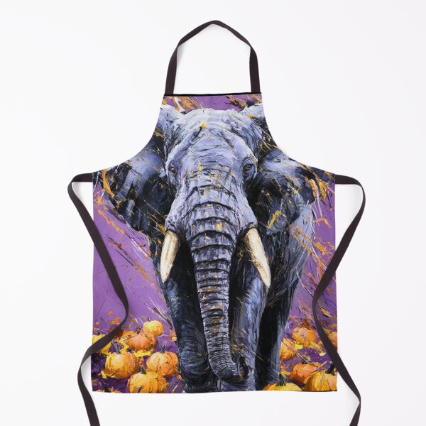 Item preview, Elephant Portrait. oil painting designed and sold by ElephantVibes.