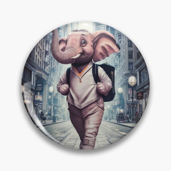 Item preview, Elephant Portrait. elephant in city designed and sold by ElephantVibes.