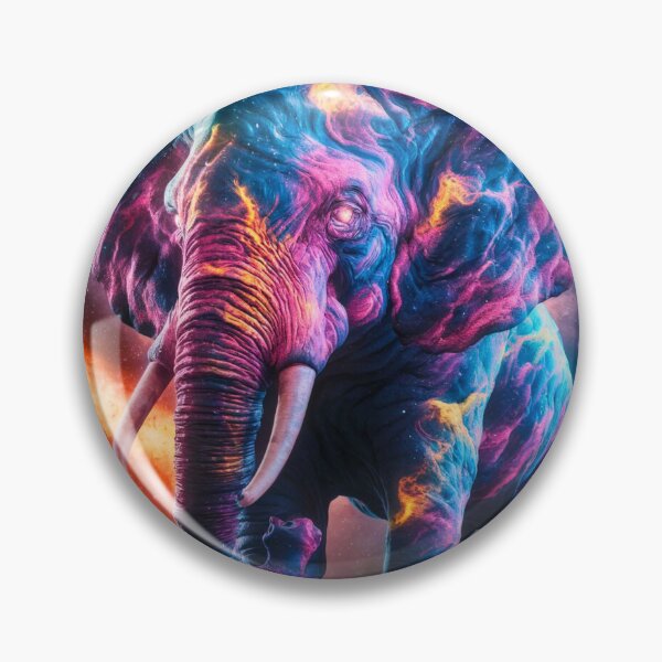Item preview, Elephant Portrait. fantasy elephant, whimsical elephant designed and sold by ElephantVibes.
