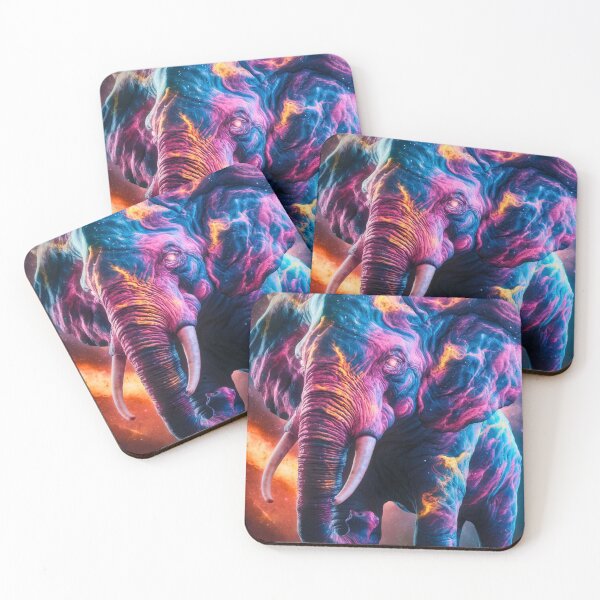 Item preview, Elephant Portrait. fantasy elephant, whimsical elephant designed and sold by ElephantVibes.