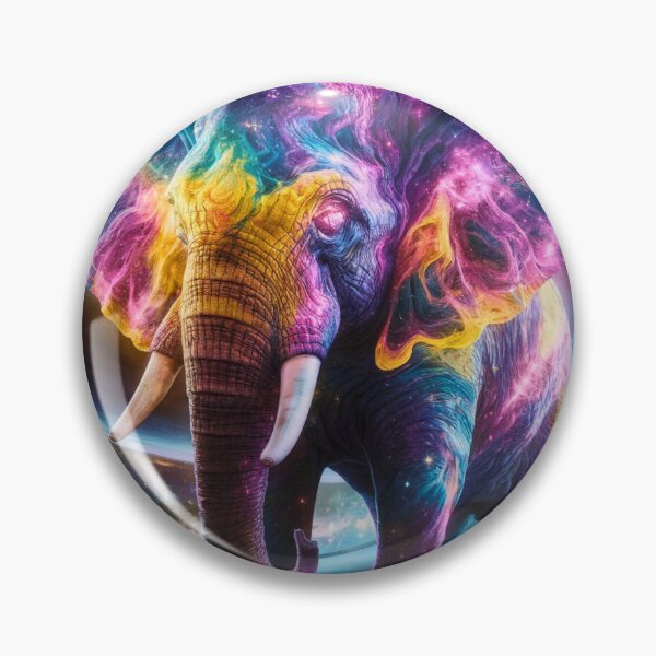 Item preview, Elephant Portrait. fantasy elephant, whimsical elephant designed and sold by ElephantVibes.