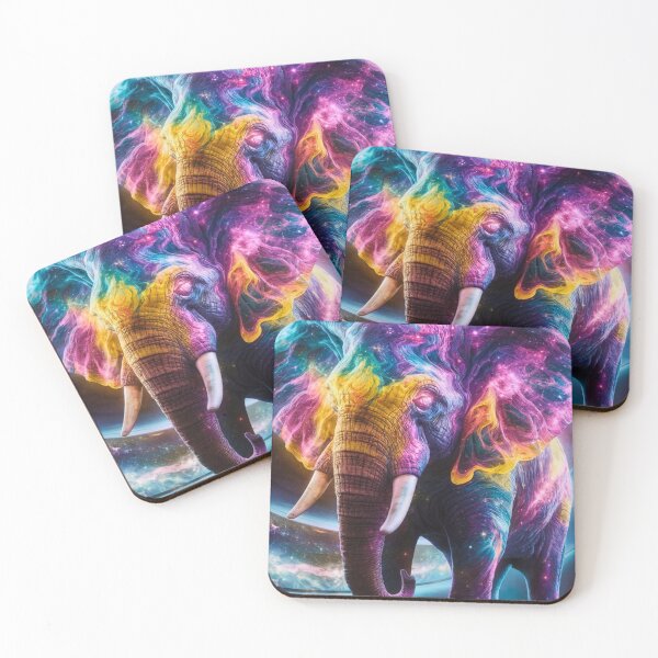 Item preview, Elephant Portrait. fantasy elephant, whimsical elephant designed and sold by ElephantVibes.