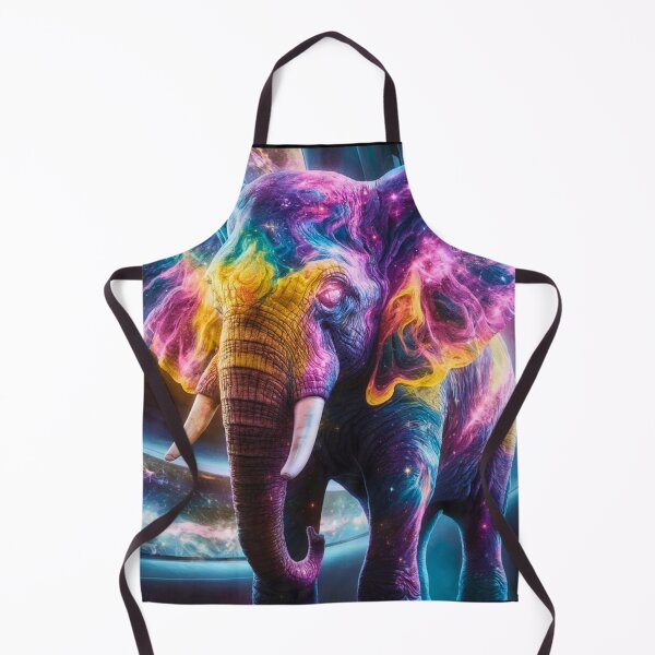Item preview, Elephant Portrait. fantasy elephant, whimsical elephant designed and sold by ElephantVibes.