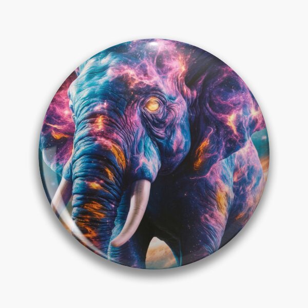 Item preview, Elephant Portrait. fantasy elephant, whimsical elephant designed and sold by ElephantVibes.