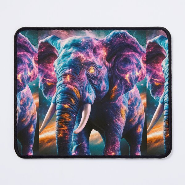 Item preview, Elephant Portrait. fantasy elephant, whimsical elephant designed and sold by ElephantVibes.